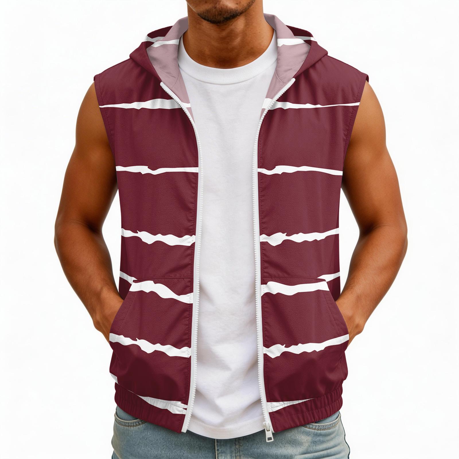 Men Sleeveless Hooded Sun Protection Vest Lightweight Water Ink Print Outdoor Jacket with Pockets for Travel Hiking M винный
Men Sleeveless Hooded Sun Protection Vest Lightweight Water Ink Print Outdoor Jacket with Pockets for Travel Hiking M винный