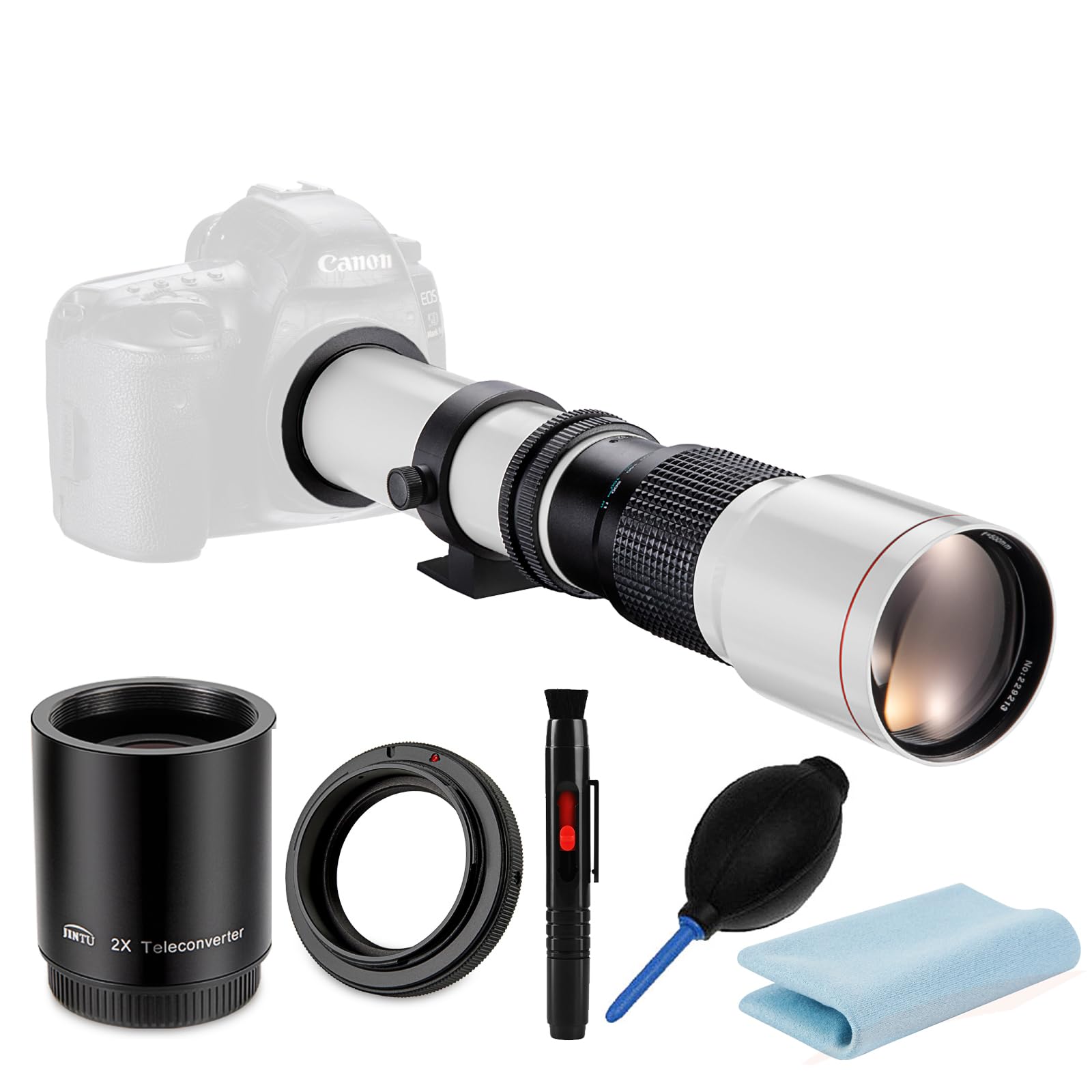 JINTU 500mm 1000mm manual super telephoto lens a7r a7s a7 a6500 a6300 a6000 a5100 a5000 a3000 3N Other digital mirrorless cameras / f/8 NEX-7 NEX-6
JINTU 500mm 1000mm manual super telephoto lens a7r a7s a7 a6500 a6300 a6000 a5100 a5000 a3000 3N Other digital mirrorless cameras / f/8 NEX-7 NEX-6