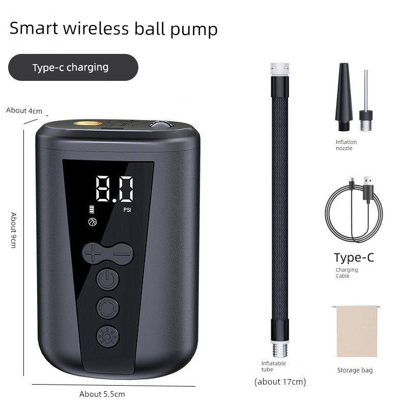 Electric Basketball Air Pump, Electric Ball Inflator, Volleyball and Soccer Ball Inflator, Auto-Stop Inflator for Car Use Ball Pump/Rubber Paint Black
Electric Basketball Air Pump, Electric Ball Inflator, Volleyball and Soccer Ball Inflator, Auto-Stop Inflator for Car Use Ball Pump/Rubber Paint Black