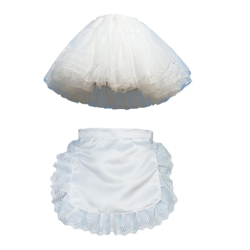 Ruffle Maid Waitress Aprons A-line Hoopless Petticoat Crinoline Underskirt Slips Lolitas Maid Fancy Dressing Cosplay Costume
Ruffle Maid Waitress Aprons A-line Hoopless Petticoat Crinoline Underskirt Slips Lolitas Maid Fancy Dressing Cosplay Costume