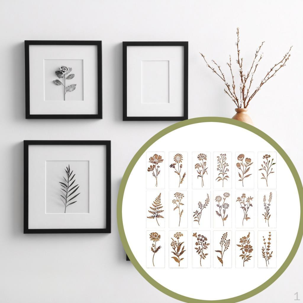 18x Шаблоны для рисования цветов, полые узоры, рисование, набор ботанических трафаретов для DIY, для дерева, открыток
18x Шаблоны для рисования цветов, полые узоры, рисование, набор ботанических трафаретов для DIY, для дерева, открыток