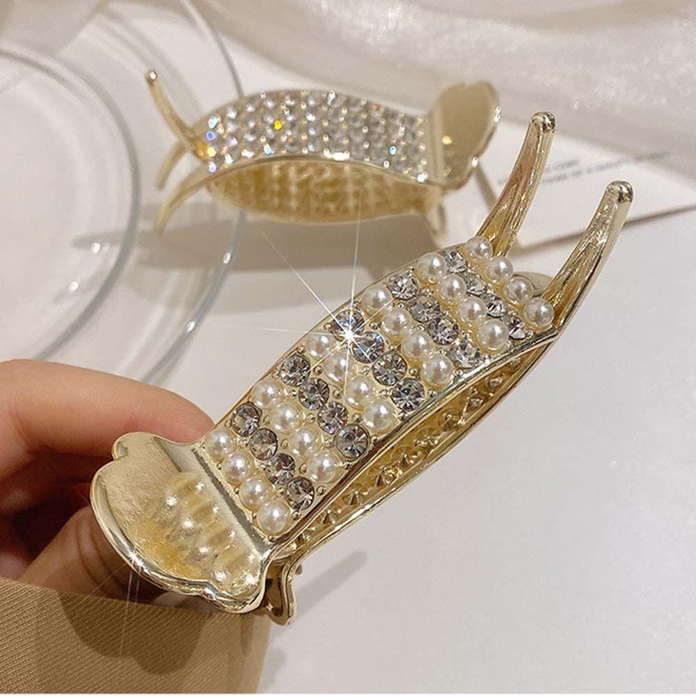 Hair Accessories Rhinestone Hair Claw Women s Hair Claw Pearl Barrette Ponytail Fixed Hair Catch
Hair Accessories Rhinestone Hair Claw Women s Hair Claw Pearl Barrette Ponytail Fixed Hair Catch