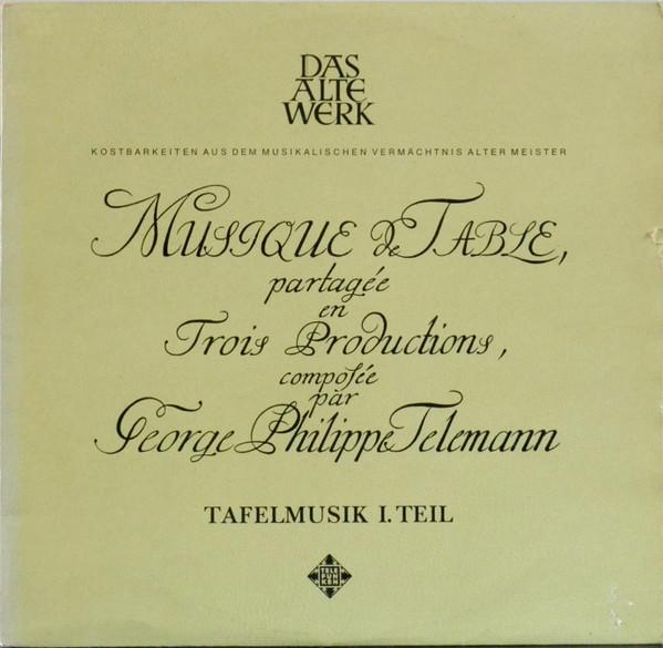 LP Record GEORG PHILIPP TELEMANN - FRANS BRG - Tafelmusik Teil I (Banquet-Music SAWT944950A Telefunken 1964 Germany Classical Used
LP Record GEORG PHILIPP TELEMANN - FRANS BRG - Tafelmusik Teil I (Banquet-Music SAWT944950A Telefunken 1964 Germany Classical Used