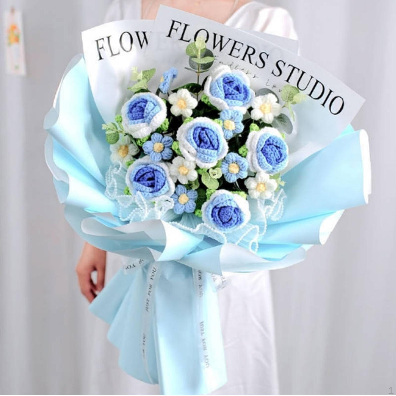Completed Crochet Flowers Bouquet Artificial Flower Home Decor Handmade Knitted for рожевий
Completed Crochet Flowers Bouquet Artificial Flower Home Decor Handmade Knitted for рожевий
