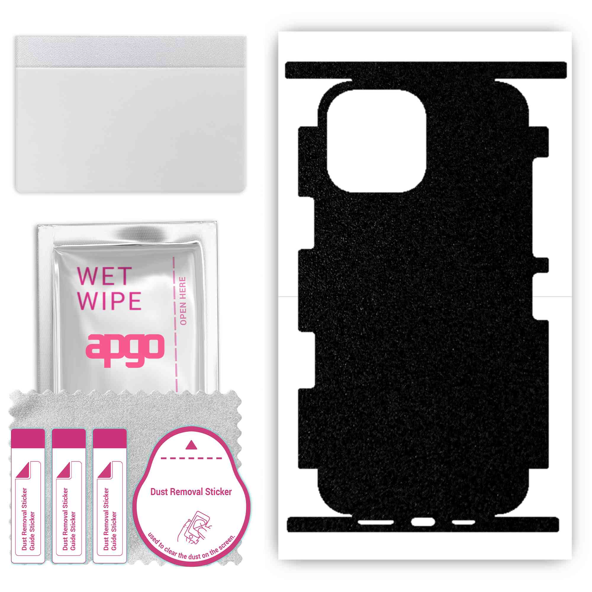 apgo Protective Skin Sticker for the back+sides compatible with Apple iPhone 13 Pro Max, Full Wrap Film, Foil, Vinyl - Pattern Matte Black
apgo Protective Skin Sticker for the back+sides compatible with Apple iPhone 13 Pro Max, Full Wrap Film, Foil, Vinyl - Pattern Matte Black