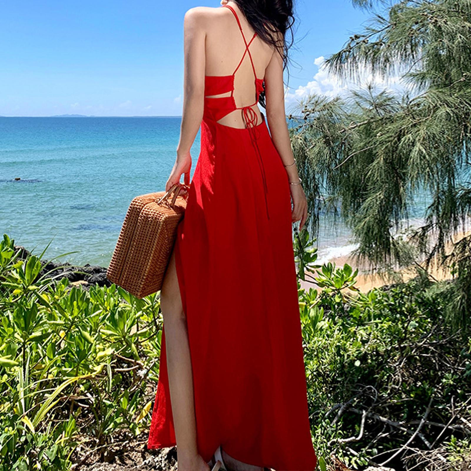 Пляжное платье с открытой спиной для женщин, летнее, для коктейля M
Пляжное платье с открытой спиной для женщин, летнее, для коктейля M