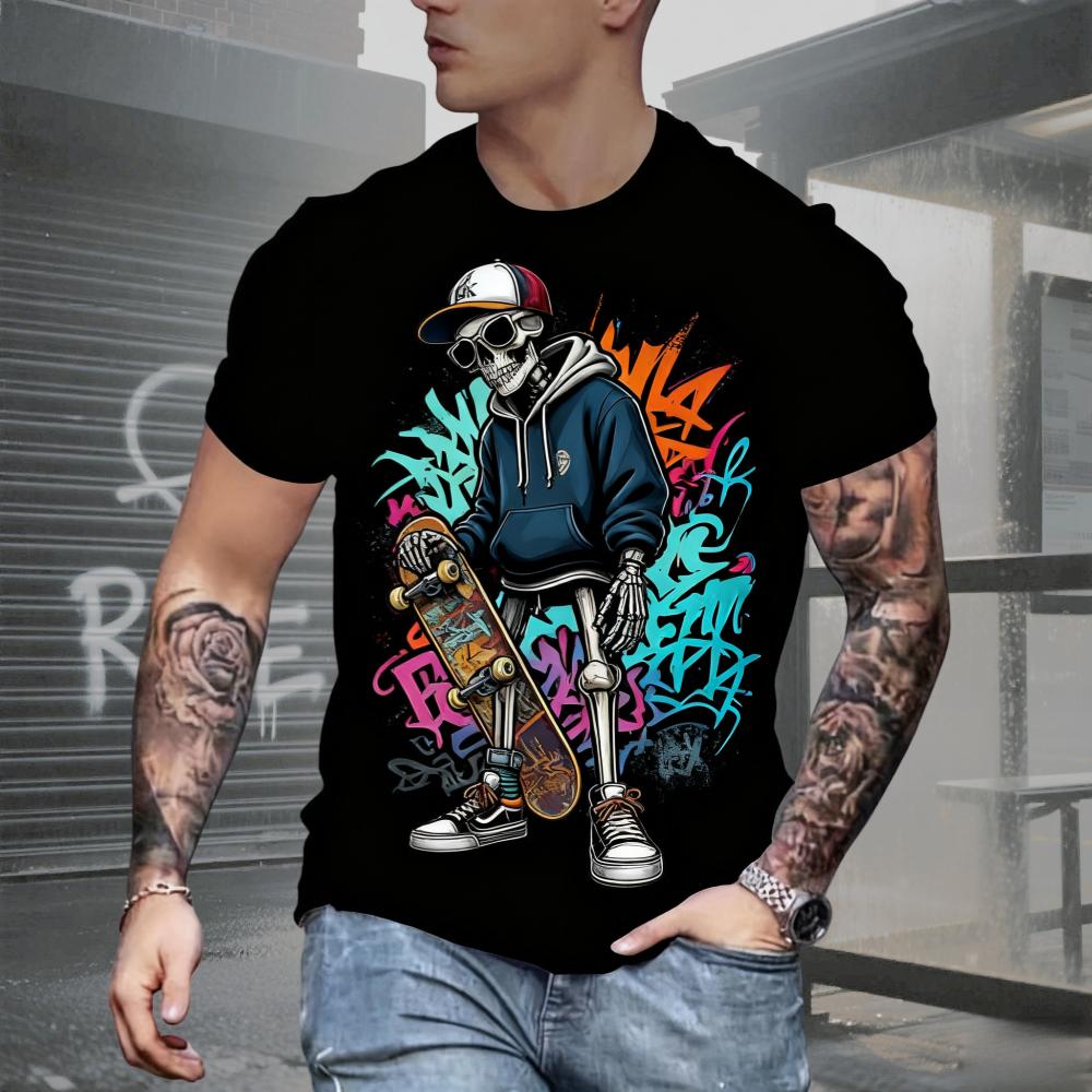 AI Fashion Men s Skull Printed T-Shirts Breathable Short Sleeve Tee O-Neck Men s Clothing Vintage Comfort Y2k Women s Clothes XXS
AI Fashion Men s Skull Printed T-Shirts Breathable Short Sleeve Tee O-Neck Men s Clothing Vintage Comfort Y2k Women s Clothes XXS