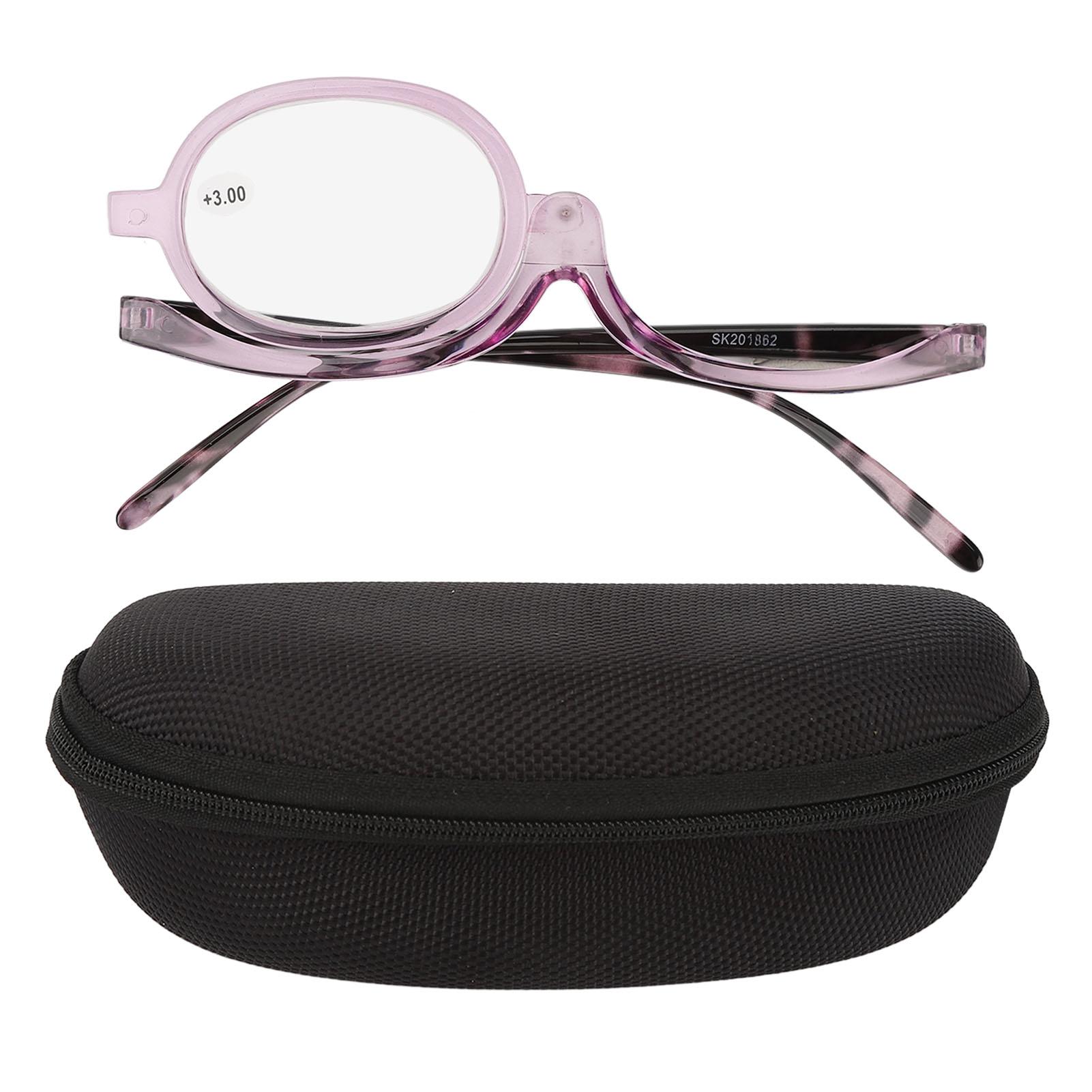 Makeup Reading Glasses Single Lens Magnifying Flip Down Rotating Makeup Glasses for Eyes +3.00
Makeup Reading Glasses Single Lens Magnifying Flip Down Rotating Makeup Glasses for Eyes +3.00