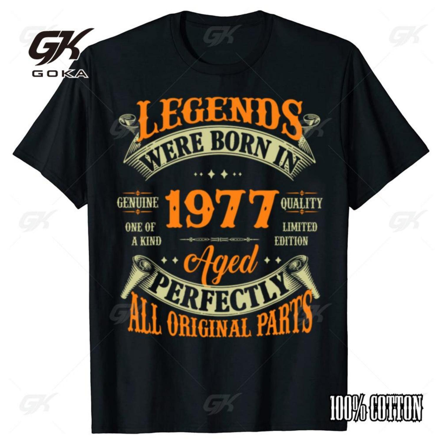 48th Birthday Gift Legends Born In 1977 48 Years Old T Shirts Summer Fathers Day Christmas Streetwear Vintage Graphic T Shirts XXXXXL чорний
48th Birthday Gift Legends Born In 1977 48 Years Old T Shirts Summer Fathers Day Christmas Streetwear Vintage Graphic T Shirts XXXXXL чорний