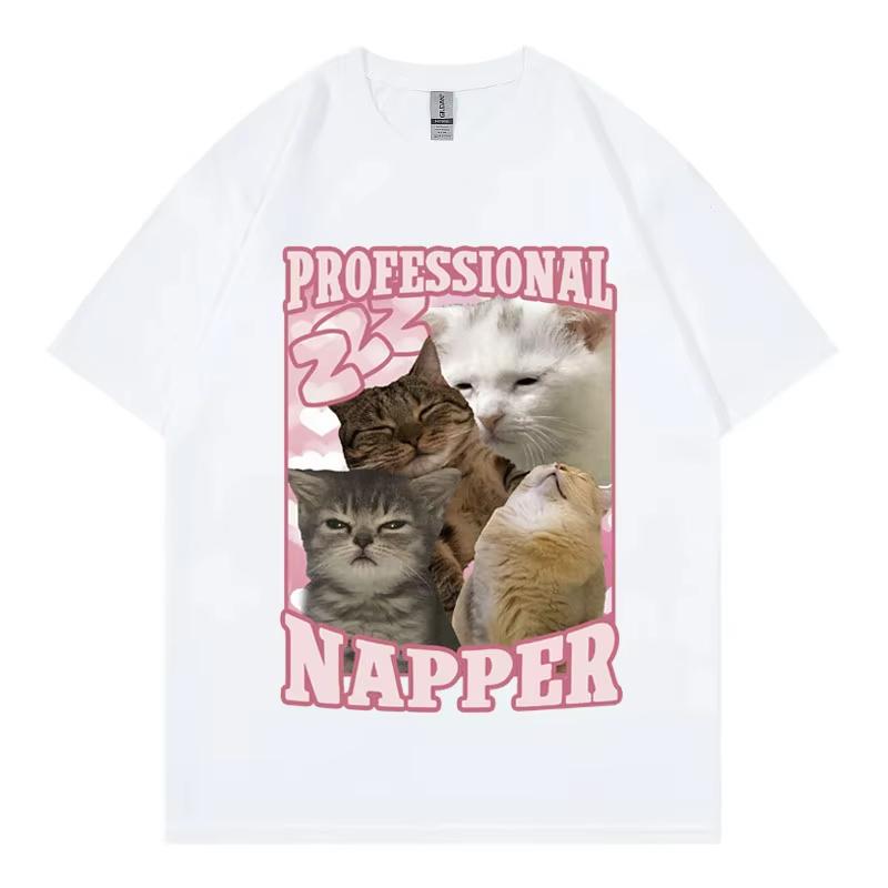 Professional Napper Funny Cat Meme Tshirt Kawaii Fashion Short Sleeve Tshirts High Quality Cotton Clothing Tee Shirt Unisex 4XL
Professional Napper Funny Cat Meme Tshirt Kawaii Fashion Short Sleeve Tshirts High Quality Cotton Clothing Tee Shirt Unisex 4XL