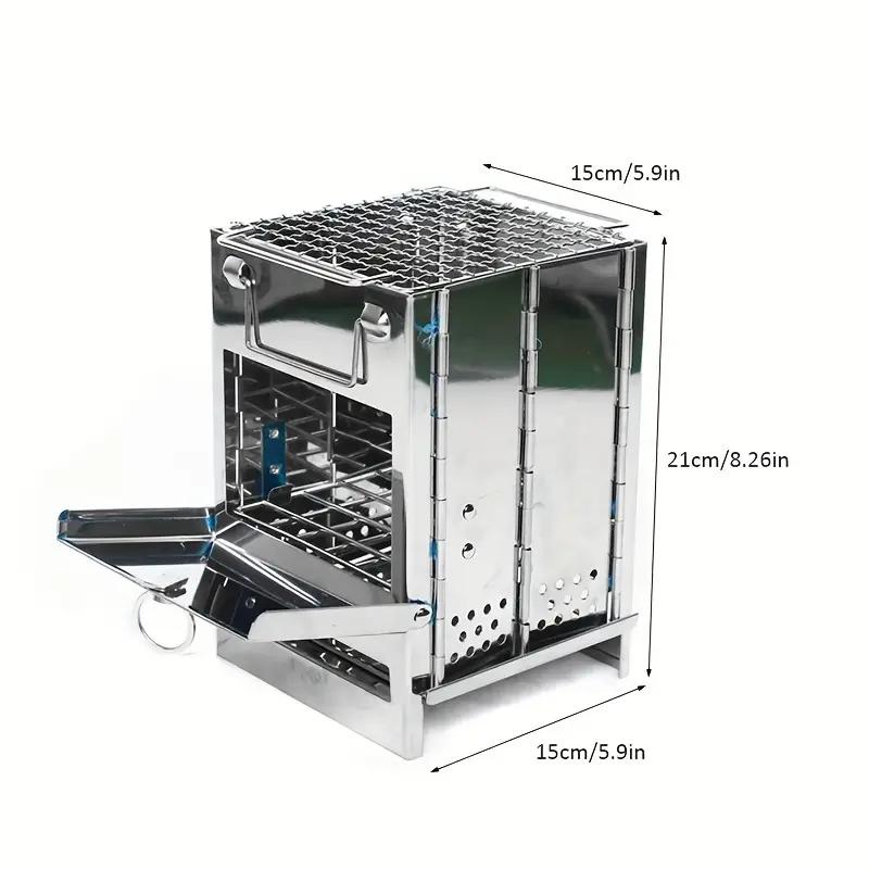 Portable Mini Stainless Steel Firewood Stove for Camping Picnic and BBQ Compact and Lightweight белый
Portable Mini Stainless Steel Firewood Stove for Camping Picnic and BBQ Compact and Lightweight белый