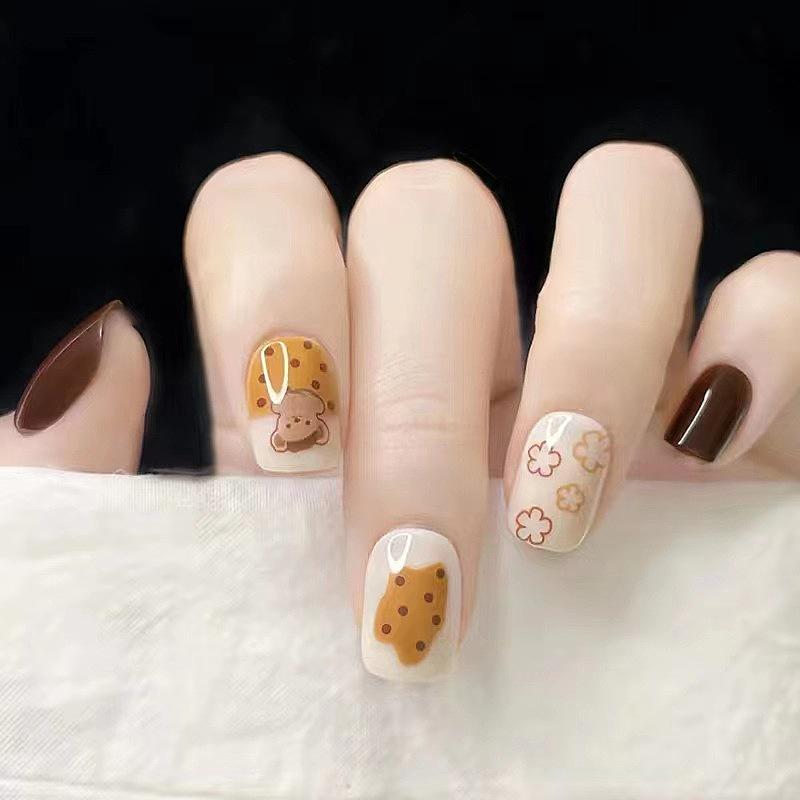 C542 Cartoon Wearable Short Cute Nail Art for Autumn/Winter – Student Whitening False Nails
C542 Cartoon Wearable Short Cute Nail Art for Autumn/Winter – Student Whitening False Nails