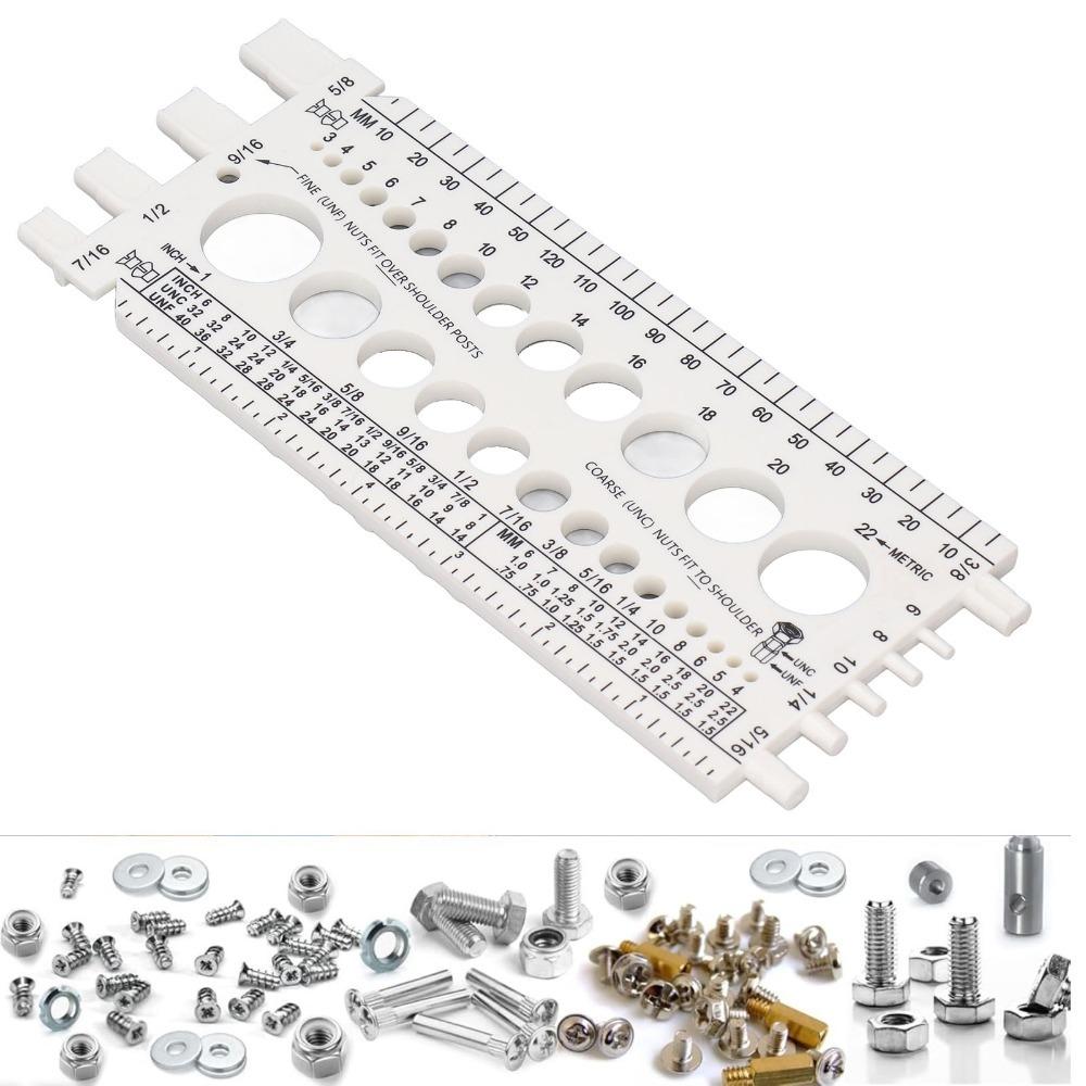 Efficient Sizing Bolt Identifier Gauge Blue/White Bolt Sizer Thread Gauge Checker Measuring Tool білий
Efficient Sizing Bolt Identifier Gauge Blue/White Bolt Sizer Thread Gauge Checker Measuring Tool білий