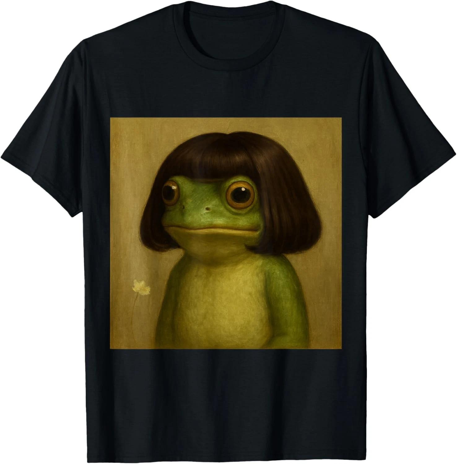 Cute Frog Art Weird Aesthetic Bob Hair Illustration T-Shirt unisex T-Shirt M
Cute Frog Art Weird Aesthetic Bob Hair Illustration T-Shirt unisex T-Shirt M