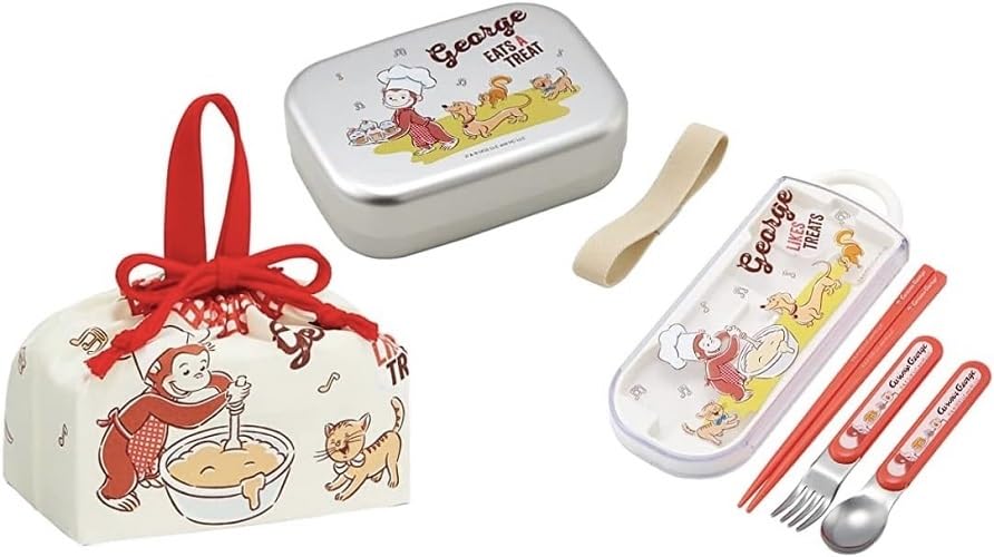Skater Curious George 23 Aluminum Bento Box Aluminum Bento Box 370ml Trio Set Lunch Drawstring Curious George Cold Insulation Thermal Kids Children
Skater Curious George 23 Aluminum Bento Box Aluminum Bento Box 370ml Trio Set Lunch Drawstring Curious George Cold Insulation Thermal Kids Children