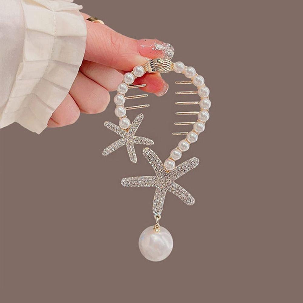 Starfish Horsetail Buckle Diamond Ginkgo Leaf Hair Claw Fashion Girls
Starfish Horsetail Buckle Diamond Ginkgo Leaf Hair Claw Fashion Girls