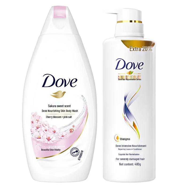 Dove Cherry Blossom Shower Milk & Hair Conditioner Set
Dove Cherry Blossom Shower Milk & Hair Conditioner Set
