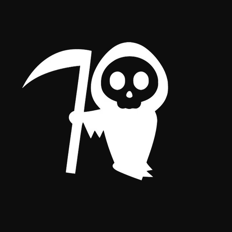 Grim Reaper Terror Skull Sticker for Car, Window, Bumper, or Laptop Decoration 12x11.3 cm
Grim Reaper Terror Skull Sticker for Car, Window, Bumper, or Laptop Decoration 12x11.3 cm