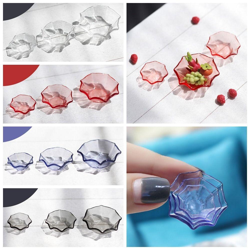 House Transparent Miniature Polygon Bowls Mini Kitchen Tableware Dollhouse Fruit Plates 1:12
House Transparent Miniature Polygon Bowls Mini Kitchen Tableware Dollhouse Fruit Plates 1:12