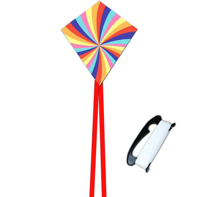 Polyester Rainbow Diamond Kite With Glass Fiber Frame For Kids Outdoor Play And Gift
Polyester Rainbow Diamond Kite With Glass Fiber Frame For Kids Outdoor Play And Gift