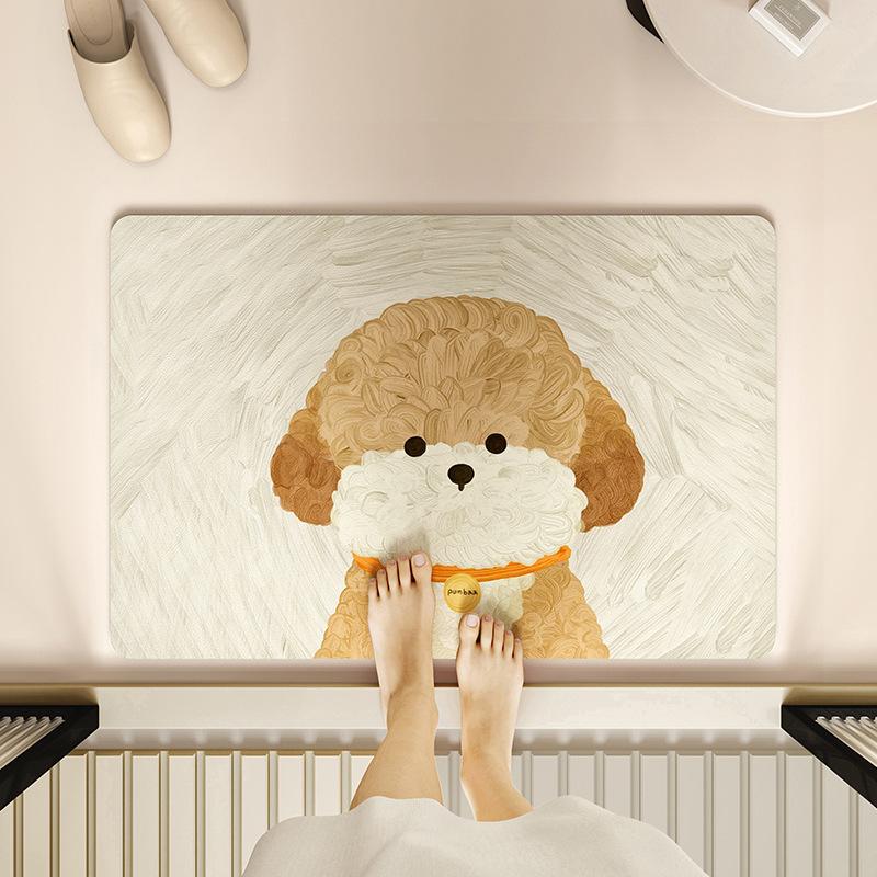 Cartoon diatom mud bath mat bath water absorption anti-dirty anti-slip anti-quick dry mat 40X60cm 15.7X23.6in
Cartoon diatom mud bath mat bath water absorption anti-dirty anti-slip anti-quick dry mat 40X60cm 15.7X23.6in