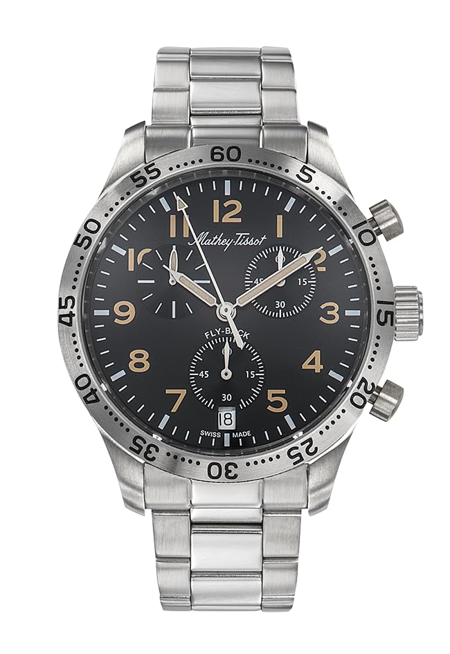 Type 21 Flyback Chronograph Quartz Watch H1821CHANO Silver Mathey-Tissot Men s
Type 21 Flyback Chronograph Quartz Watch H1821CHANO Silver Mathey-Tissot Men s