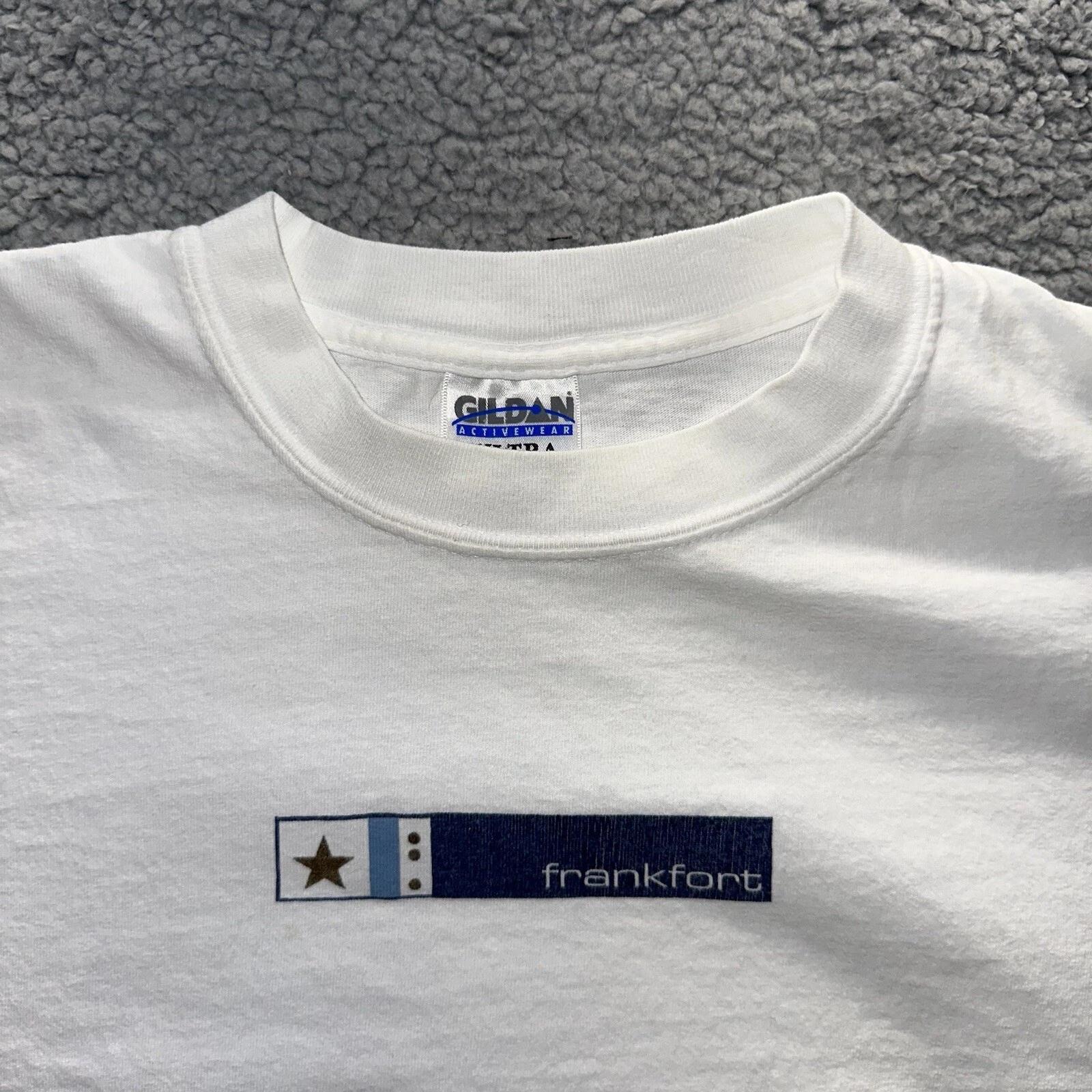 Frank Fort Kentucky Vintage T Shirt White Y2K Gildan Sports Usa Start Eames XL
Frank Fort Kentucky Vintage T Shirt White Y2K Gildan Sports Usa Start Eames XL