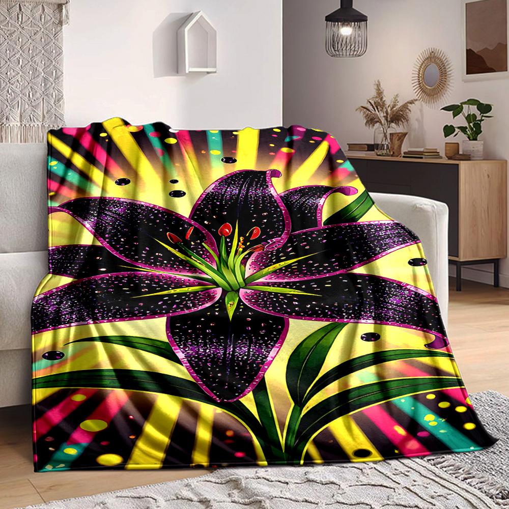 1pc Glitter Lily Blanket Warm, Cozy, And Soft, Suitable for Sofas, Beds, Cars, And Office Use.Perfect for Camping And Travel, Making It a Great Gift f 100x150cm
1pc Glitter Lily Blanket Warm, Cozy, And Soft, Suitable for Sofas, Beds, Cars, And Office Use.Perfect for Camping And Travel, Making It a Great Gift f 100x150cm