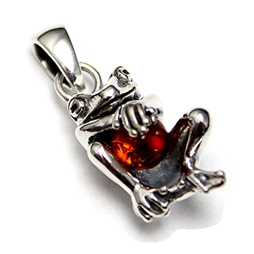 Frog Pendant Silver Amber Amulet Pendant Top for Men and Women
Frog Pendant Silver Amber Amulet Pendant Top for Men and Women