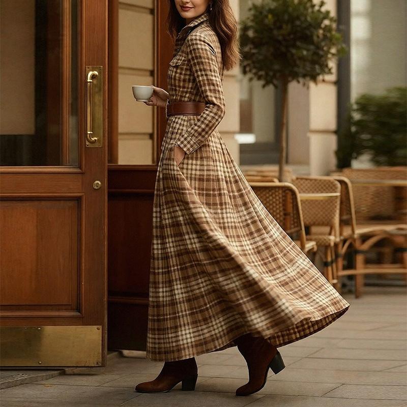 Women s clothing, new spring models in Europe, America, fashionable retro plaid lapel slim dress dress 3XL абрикосовий
Women s clothing, new spring models in Europe, America, fashionable retro plaid lapel slim dress dress 3XL абрикосовий