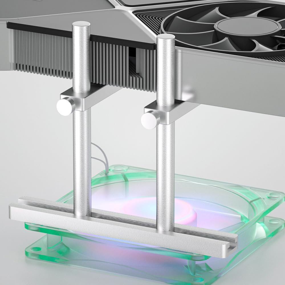 Graphics Card GPU Support Adjustable Aluminum GPU Sag Bracket Video Card GPU Stand Holder Graphics Card Support with Dual Stand Bracket (Silver срібний
Graphics Card GPU Support Adjustable Aluminum GPU Sag Bracket Video Card GPU Stand Holder Graphics Card Support with Dual Stand Bracket (Silver срібний
