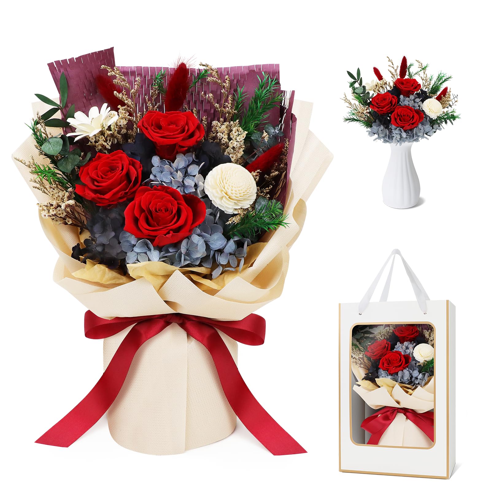 SENJWARM Preserved Never Withering Pink Popular Day Vase Never Withering Perfect for White Return Popular Bouquets for Women Flowers, Flowers,
SENJWARM Preserved Never Withering Pink Popular Day Vase Never Withering Perfect for White Return Popular Bouquets for Women Flowers, Flowers,