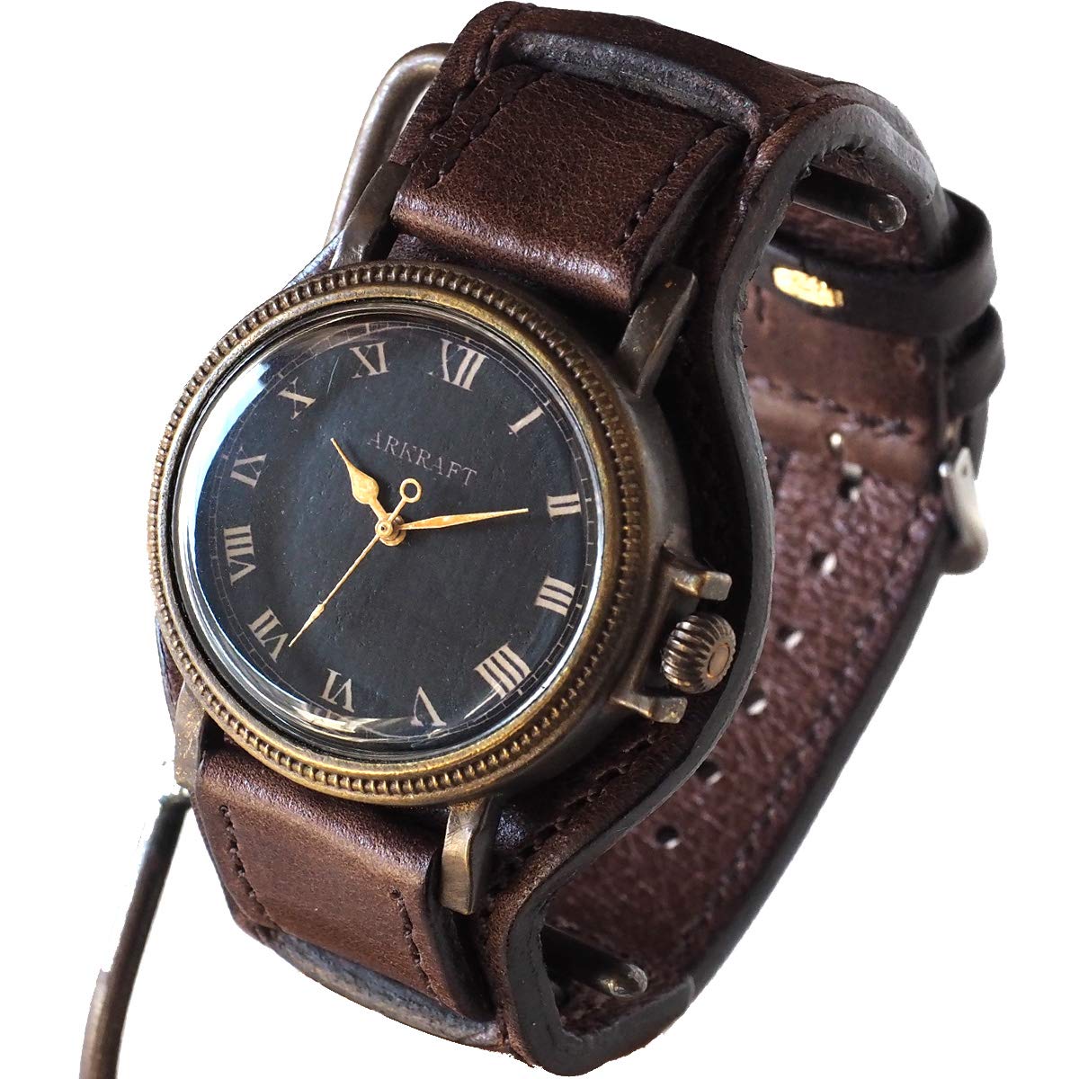 ARKRAFT Handmade Watch Nes Large Roman Numeral Premium W Strap to (Arcraft) (Made Order) (Pueblo Brown)
ARKRAFT Handmade Watch Nes Large Roman Numeral Premium W Strap to (Arcraft) (Made Order) (Pueblo Brown)