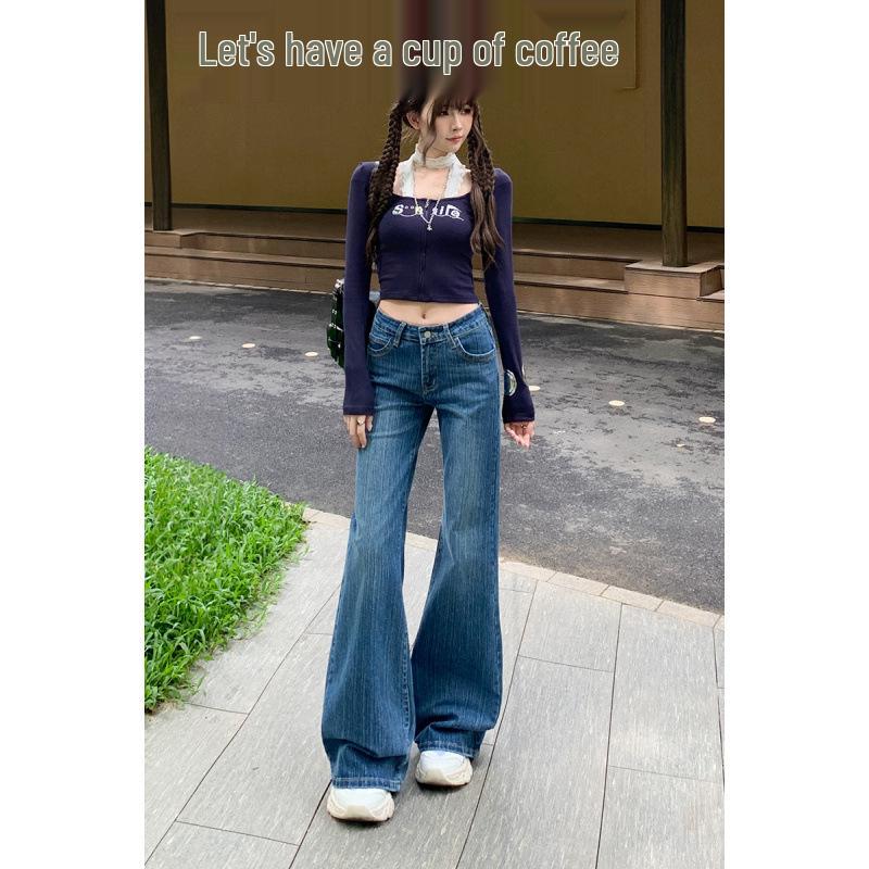 Women s Retro Blue Low-Waist Flare Jeans - Spring 2026 Collection: Stretchy, Slimming & Lengthening with Bamboo Joint Detail Small
Women s Retro Blue Low-Waist Flare Jeans - Spring 2026 Collection: Stretchy, Slimming & Lengthening with Bamboo Joint Detail Small