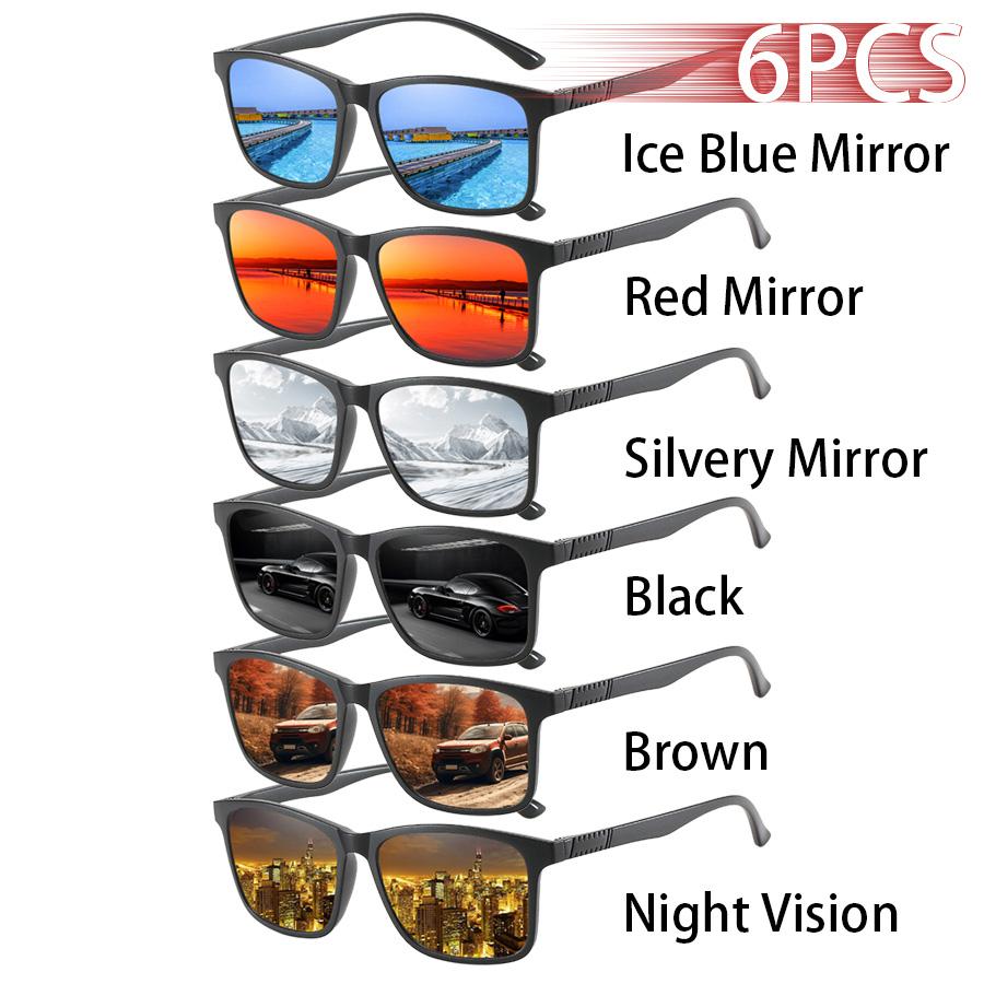 6 PCS Fashion Vintage Check Square Sunglasses Men Women Fishing Driving Luxury Brand Designer Sun Glasses Retro UV400 Eyewear
6 PCS Fashion Vintage Check Square Sunglasses Men Women Fishing Driving Luxury Brand Designer Sun Glasses Retro UV400 Eyewear