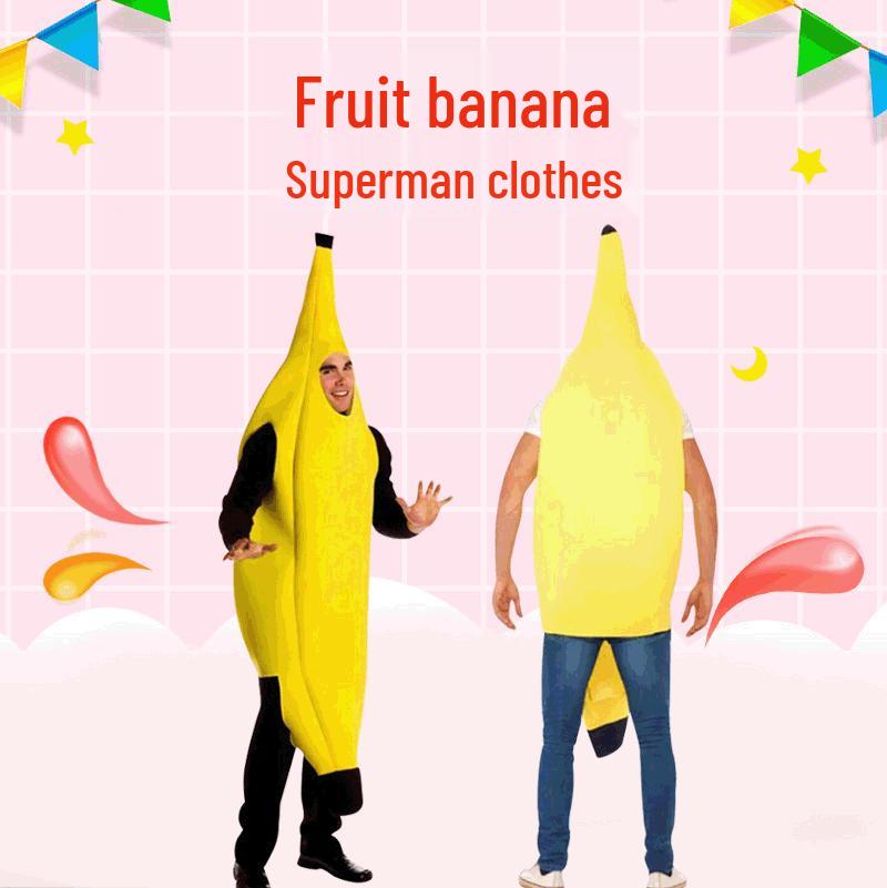 Superhero Banana Costume: Funny Fruit Cosplay Outfit for Halloween 165-185 cm
Superhero Banana Costume: Funny Fruit Cosplay Outfit for Halloween 165-185 cm