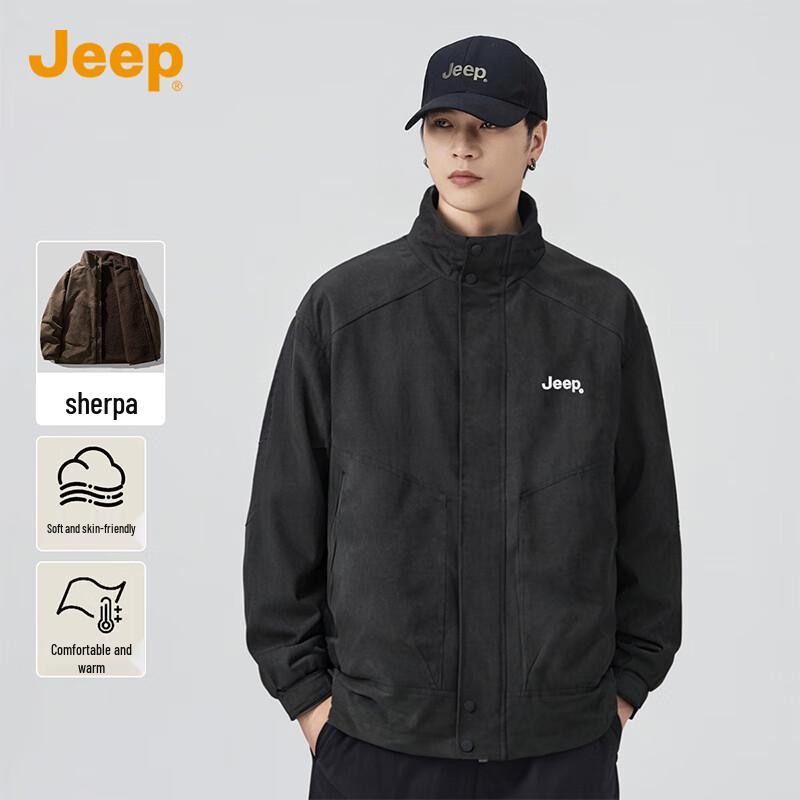 JEEP Men s Fleece-Lined Stand-Collar Jacket L
JEEP Men s Fleece-Lined Stand-Collar Jacket L