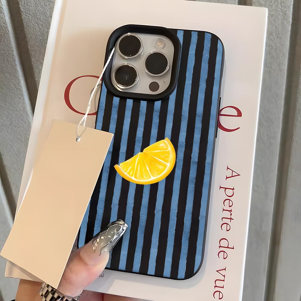 Phone Case for IPhone 17 16 15 14 13 12 11 Pro Max 15 14 Plus 17 Air X Xs XR Lemon Blue Stripe Pattern Lychee Soft Cover iPhone XS
Phone Case for IPhone 17 16 15 14 13 12 11 Pro Max 15 14 Plus 17 Air X Xs XR Lemon Blue Stripe Pattern Lychee Soft Cover iPhone XS
