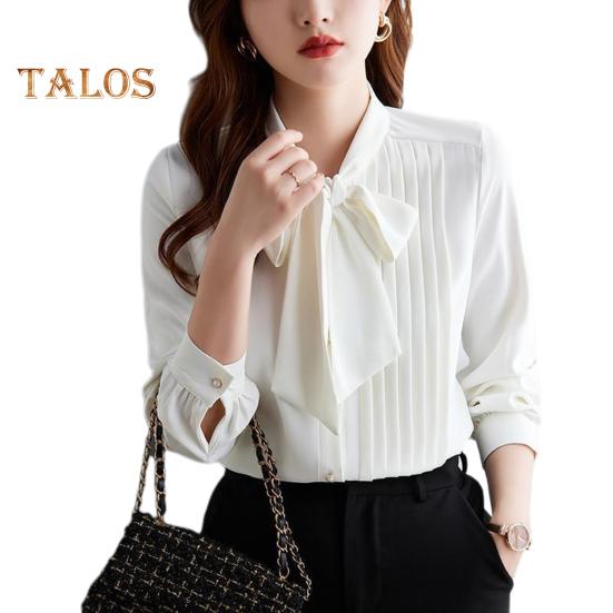 Женская рубашка со стоячим воротником, шнуровкой, бантом, длинным рукавом, плиссированный пуловер, однотонная свободная шифоновая блузка L белый
Женская рубашка со стоячим воротником, шнуровкой, бантом, длинным рукавом, плиссированный пуловер, однотонная свободная шифоновая блузка L белый