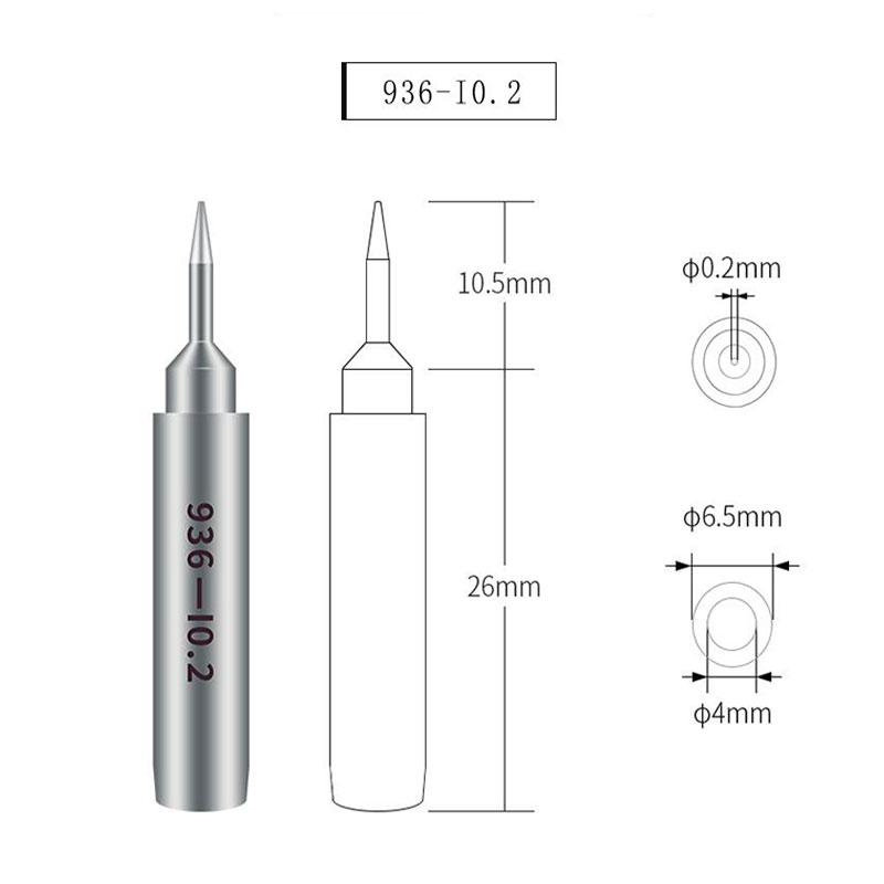 QIANLI 0.2mm Soldering Iron Tip Welding Head Replacement Soldering Station Part 936-K 0.2
QIANLI 0.2mm Soldering Iron Tip Welding Head Replacement Soldering Station Part 936-K 0.2