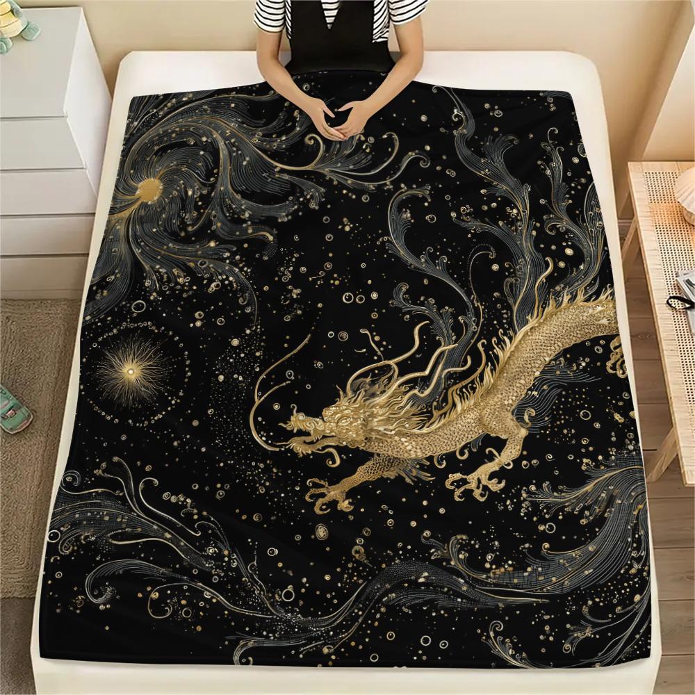 Chinese Dragons Print Flannel Blanket, High quality Comfortable for All Seasons, Home Decor, Warmth and Comfort 80cm x 120cm
Chinese Dragons Print Flannel Blanket, High quality Comfortable for All Seasons, Home Decor, Warmth and Comfort 80cm x 120cm