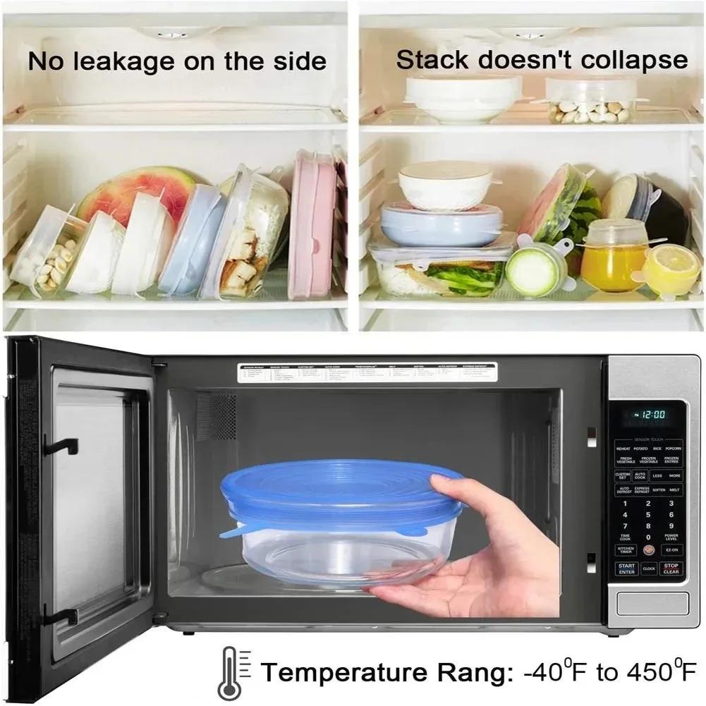 Sealing Cover For Kitchen Accessory Fresh-keeping Adjustable Elastic Silicone Caps Organize Kitchen Storage Organization Package
Sealing Cover For Kitchen Accessory Fresh-keeping Adjustable Elastic Silicone Caps Organize Kitchen Storage Organization Package