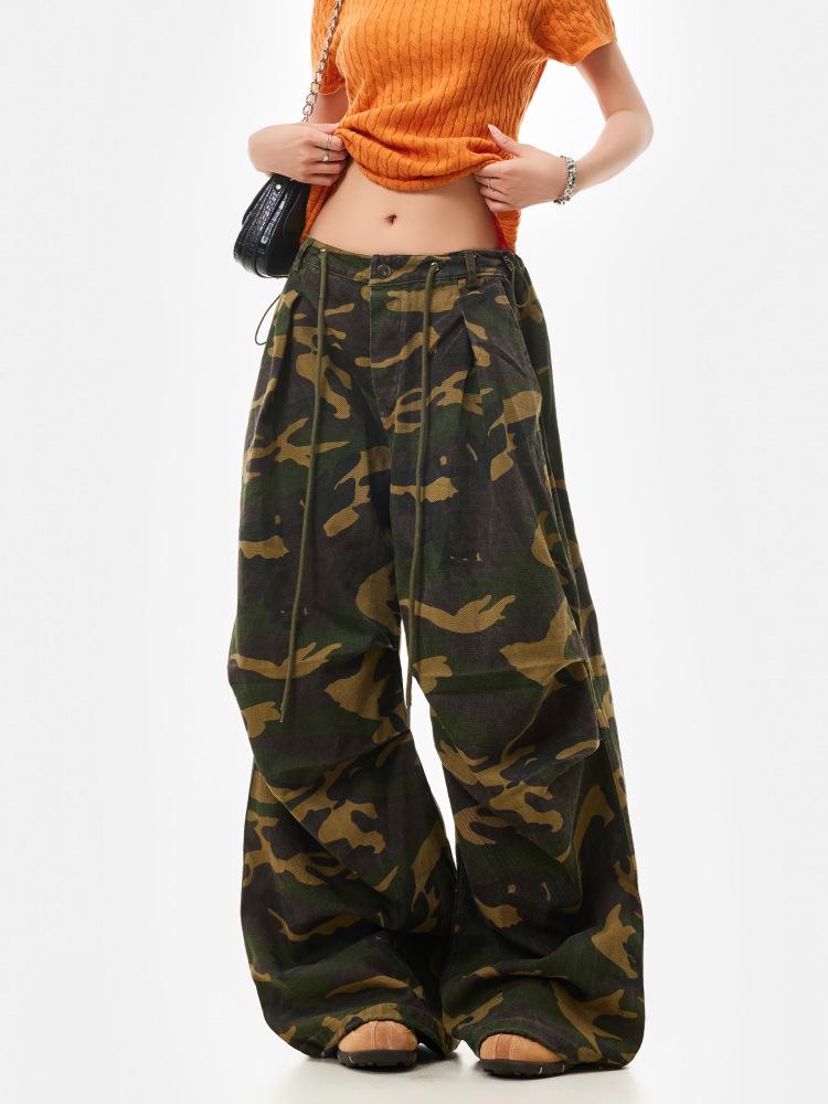 MTTEAT Retro Camouflage Women s Paratrooper Pants - Summer Straight-Leg, Versatile, Drawstring, Casual Long Pants M камуфляжный
MTTEAT Retro Camouflage Women s Paratrooper Pants - Summer Straight-Leg, Versatile, Drawstring, Casual Long Pants M камуфляжный