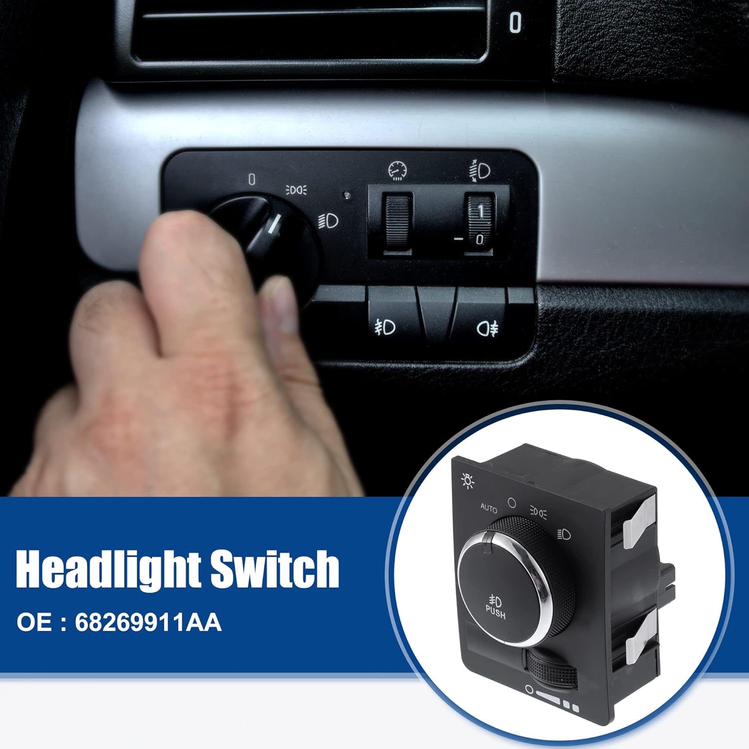 ACROPIX Car Headlight Switch Replacement Fit for Ram 3500 2013-2018 No.68269911AA - Pack of 1 Black
ACROPIX Car Headlight Switch Replacement Fit for Ram 3500 2013-2018 No.68269911AA - Pack of 1 Black