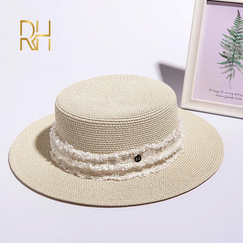 Luxury Brand Women And Ladies Straw Sun Hats Fashion Ribbon Sun Summer Hat For Girls Lady Handmade Flat Panama Beach Hat RH 56-58(adult size)
Luxury Brand Women And Ladies Straw Sun Hats Fashion Ribbon Sun Summer Hat For Girls Lady Handmade Flat Panama Beach Hat RH 56-58(adult size)