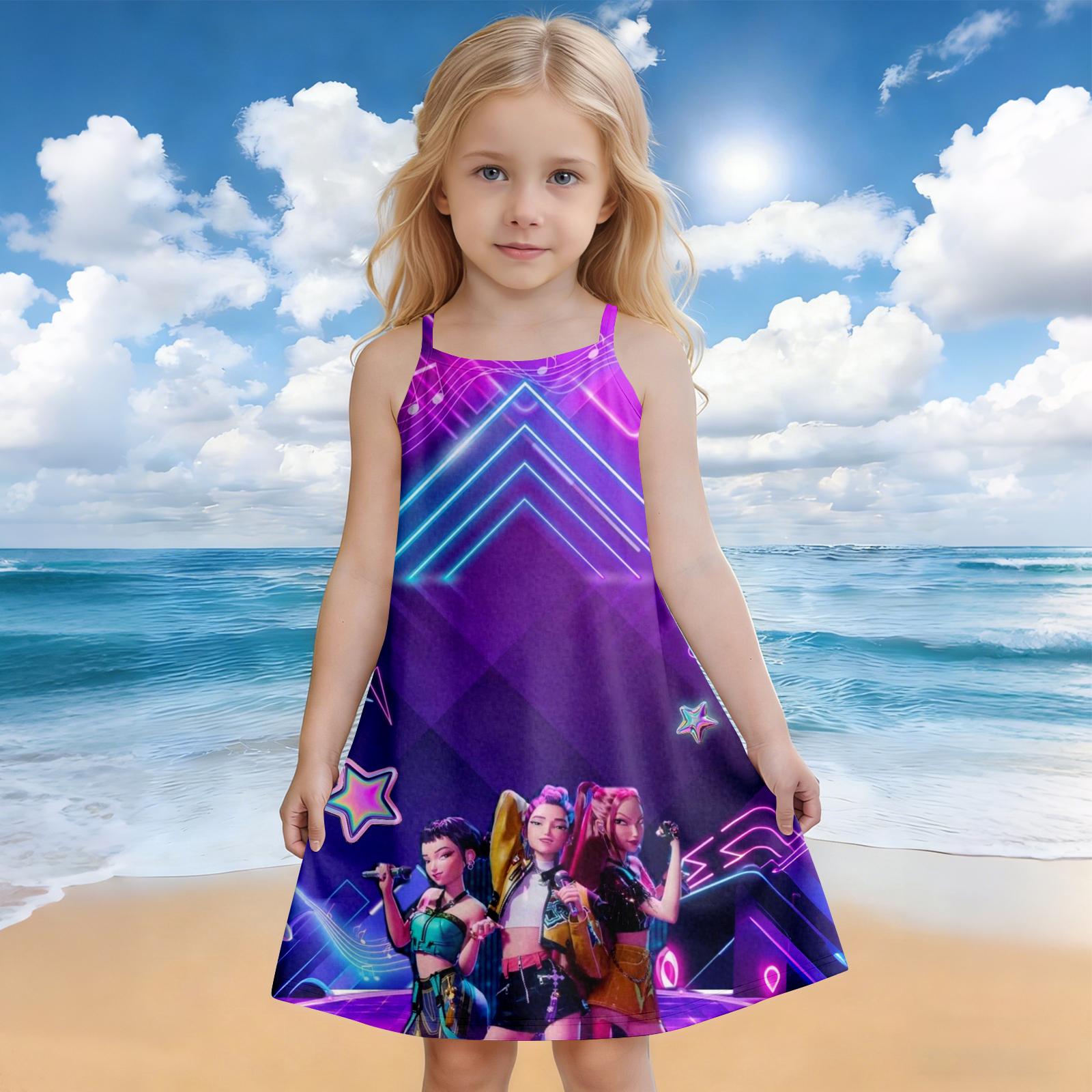 Children s Summer Round Neck Cartoon Print Dress 160 фіолетовий
Children s Summer Round Neck Cartoon Print Dress 160 фіолетовий