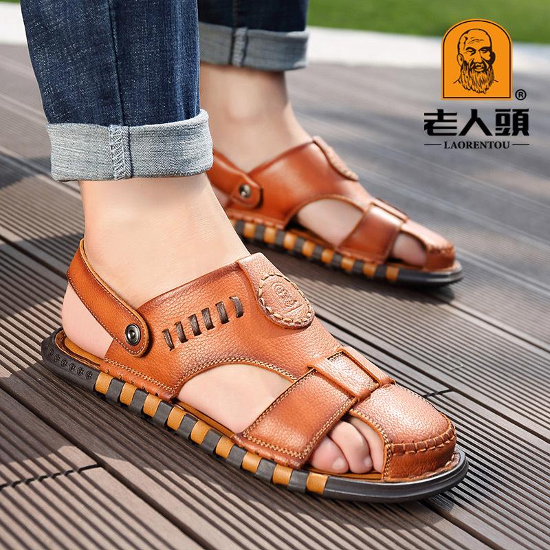 Old man head hollow men s cowhide soft sole casual breathable leather shoes round head flat heel foot cover men s sandals 38 коричневий
Old man head hollow men s cowhide soft sole casual breathable leather shoes round head flat heel foot cover men s sandals 38 коричневий