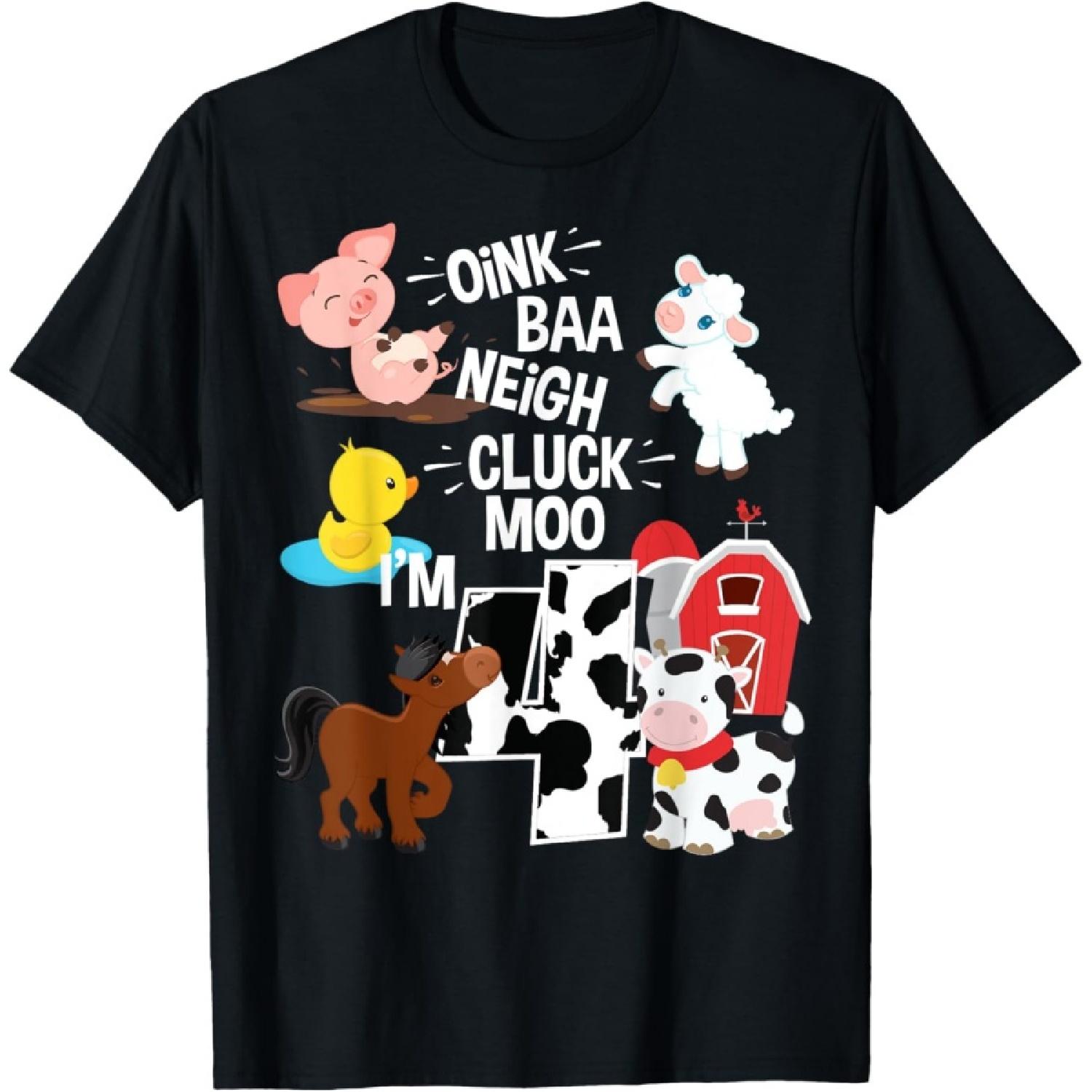 Oink Baa Neigh Cluck Moo I m 4 Yrs Old Farm Theme Birthday T-Shirt XXXXXL чорний
Oink Baa Neigh Cluck Moo I m 4 Yrs Old Farm Theme Birthday T-Shirt XXXXXL чорний