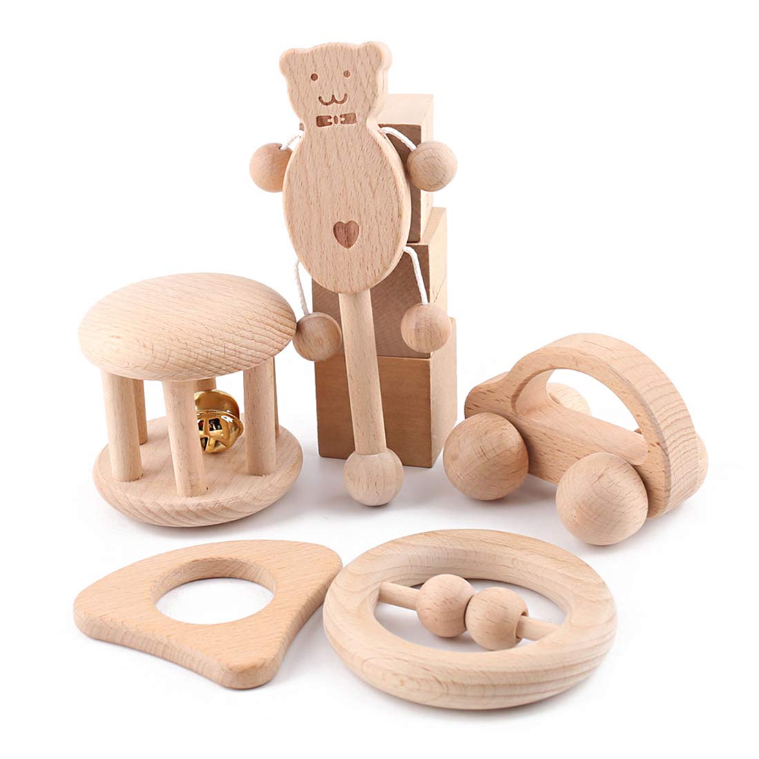 Baby Firstlook Wooden Rattle Wheelbarrow Set of 5 Rattles Baby Toys with Cute Sounds Wooden Toys Baby Children Present Gift Newborn Gift
Baby Firstlook Wooden Rattle Wheelbarrow Set of 5 Rattles Baby Toys with Cute Sounds Wooden Toys Baby Children Present Gift Newborn Gift