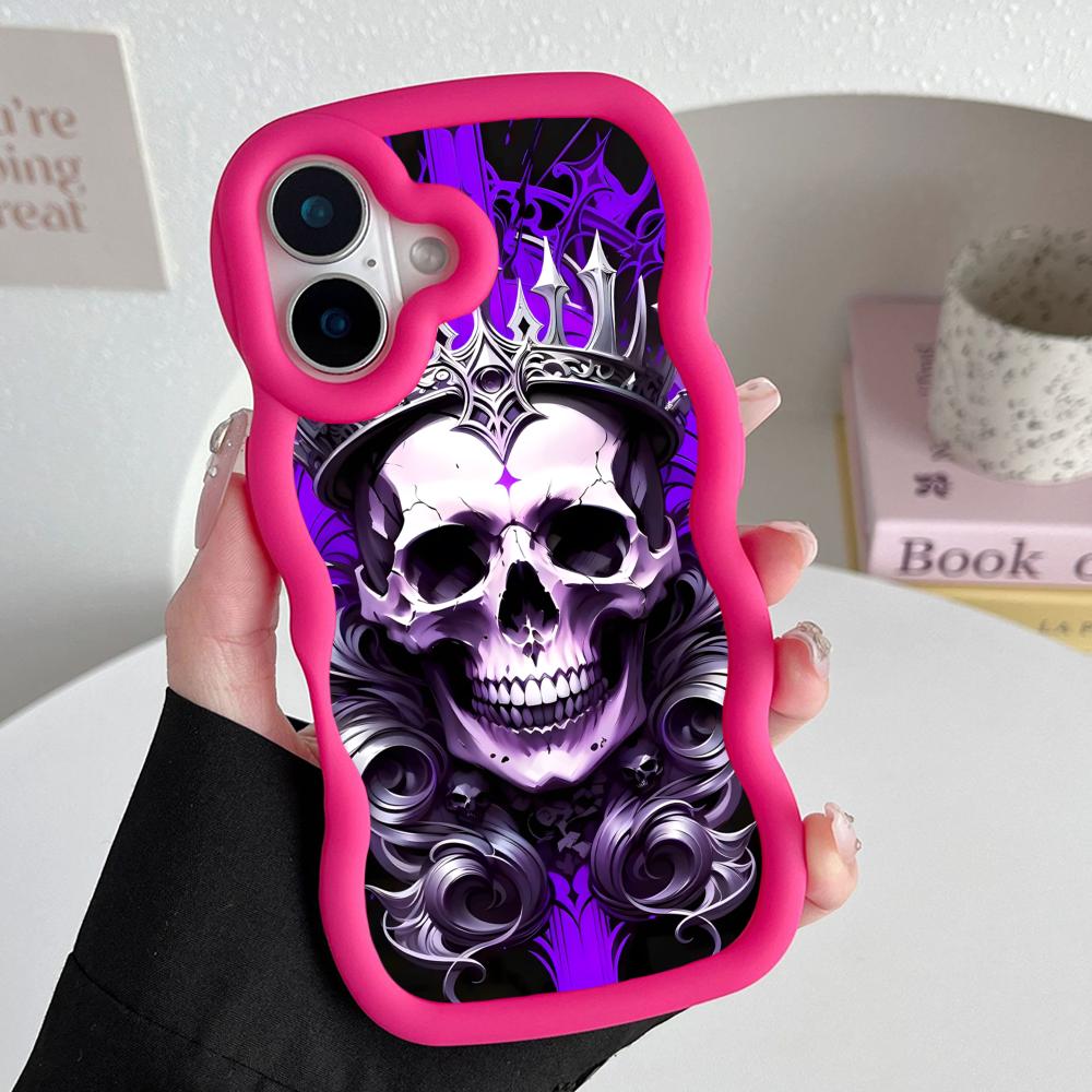 Luxury Silver Skull Mobile Phone Case for iPhone 17 16 15 14 13 12 11 Air Pro Max Plus Wavy Edge TPU Colorful Cover Cover Luxury iPhone 14
Luxury Silver Skull Mobile Phone Case for iPhone 17 16 15 14 13 12 11 Air Pro Max Plus Wavy Edge TPU Colorful Cover Cover Luxury iPhone 14
